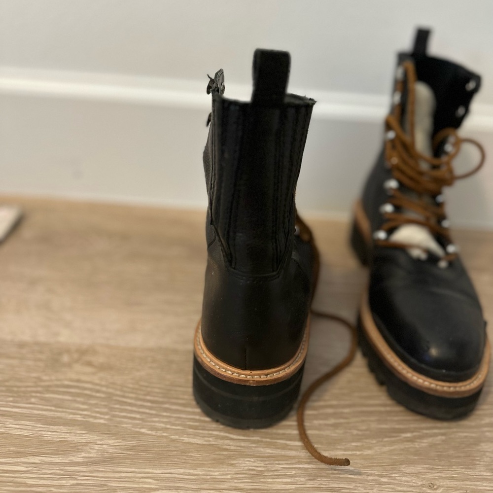 Marc Jacobs Izze Genuine Shearling Lug Sole Boot